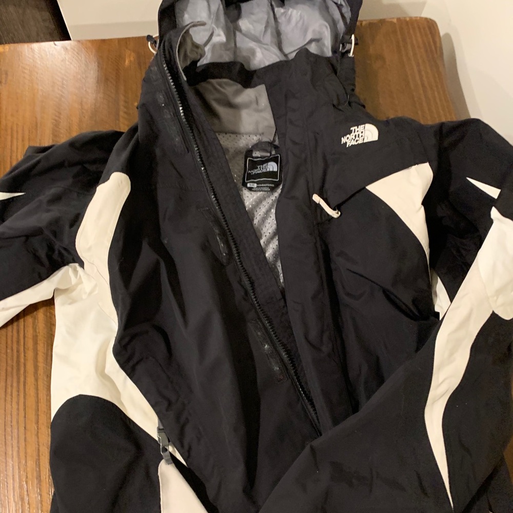 Black and White North Face Jacket